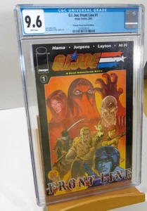 G.I. JOE FRONT LINE 1 CGC 9.6 NM+ DYNAMIC FORCES GOLD FOIL VARIANT - Picture 1 of 6