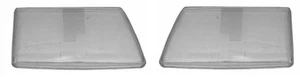 AUDI C3 100 200 5000 Headlight Glass Lens PAIR ( Left + Right ) 1982 - 1990 - Picture 1 of 3