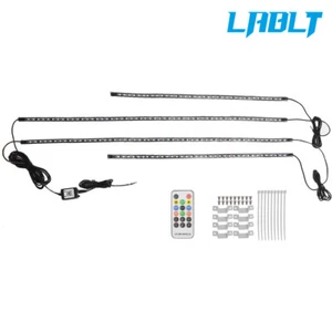 LABLT 4PCS LED Car Underglow Lights Work Light Bar Bluetooth APP Remote Control - Picture 1 of 8