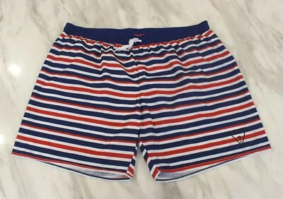 Guess Para Hombre Azul Corto Board Shorts Natación Natación Playa Traje de Baño Traje de Baño L Foto 1 de 4