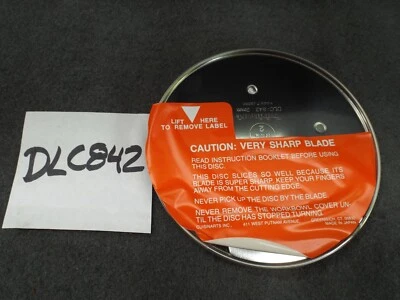 NOS Cuisinart DLC-842 Food Processor Disc Blade Attachment Vintage 1980 Kitchen - Image 1 of 4