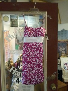 NWT Jump Apparel Brand Fuschia/White Party Dress Junior Sizes