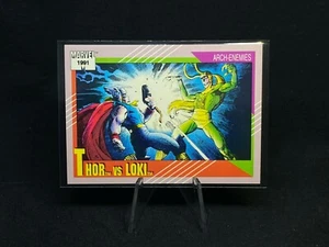Thor vs Loki - 1991 Marvel Universe Series 2 Arch Enemies Card #120 QTY! - Picture 1 of 1