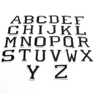 Alphabet Letters Iron on Patches  / Crafts Sew on patch / Applique / Badge - 5cm - Picture 1 of 1