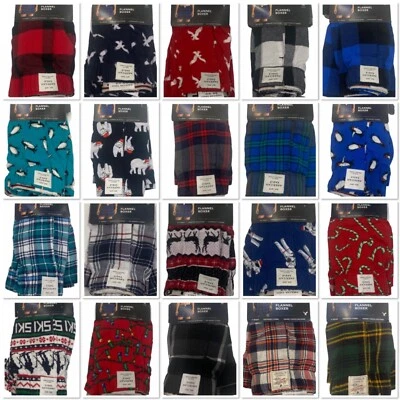 Roupa íntima boxer masculina flanela American Eagle nova com etiquetas XS-S-M-L-XL #61 - Imagem 1 de 4