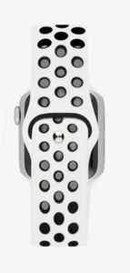 Genuine Nike Sport Apple Watch Band 40mm 41mm Pure Platinum/Black - Zdjęcie 1 z 4