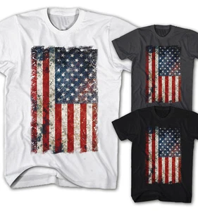 ★Herren T-shirt Vintage USA Flagge Grunge Old School Rock Neu S-5XL UG11115★ - Picture 1 of 4