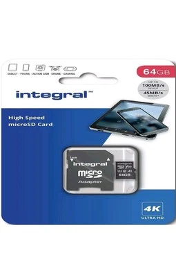 64GB Micro SD Card Memory V30 U3 Class 10 For  DJI Mavic Mini Drone 4K Video[C3] - Image 1 of 2