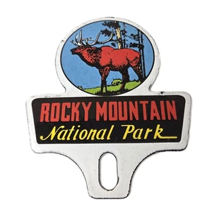 Vintage Rocky Mountain License Plate Topper - Sign Ad on Automobile Topper - Picture 1 of 14