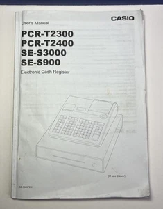 Casio PCR-T2300 PCR-T2400 SE-S3000 SE-S900 Registrierkasse Bedienungsanleitung GEBRAUCHT - Bild 1 von 4