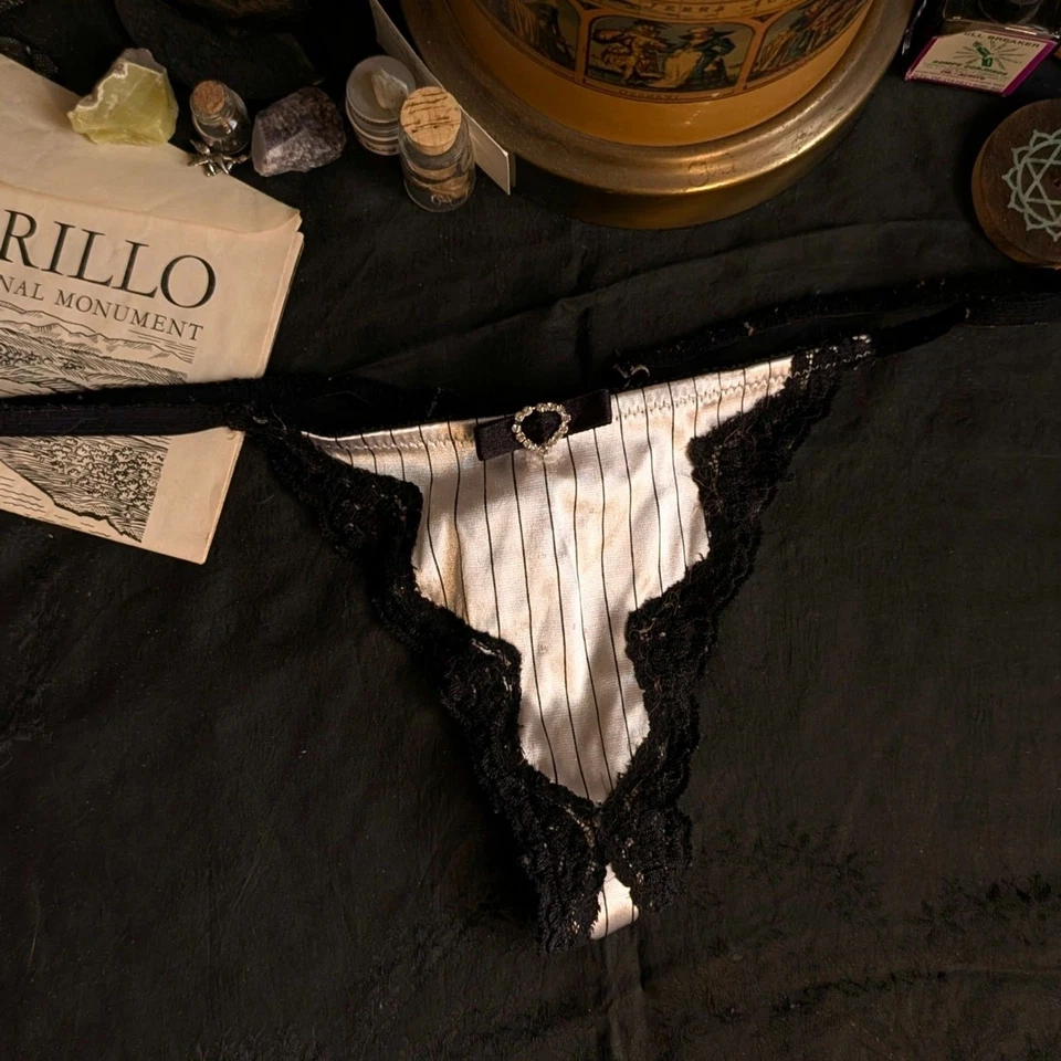 Tanga bragas de encaje satinado con lazo tanga para mujer grandes rosa negro brillante Y2K Foto 1 de 4