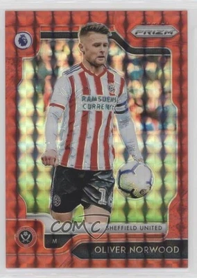 2019-20 Panini Prizm Premier League Red Mosaic Prizm /109 Oliver Norwood #294 - Image 1 of 2