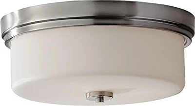 FEISS 15" KINCAID 3 LUCES MONTAJE EMPOTRADO ACERO CEPILLADO Y VIDRIO FM371BS Foto 1 de 3