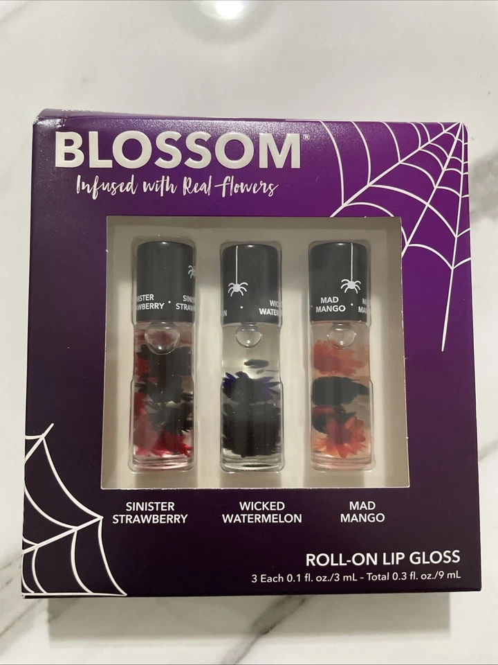 Juego de brillo de labios enrollable Blossom fresa, sandía y mango (caja abollada) Foto 1 de 1