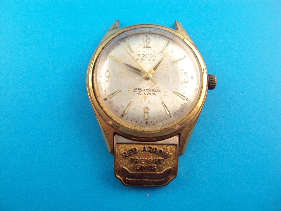 RELOJ HOMBRE VINTAGE GRUEN PRECISION 25 JEWEL AUTOWIND PARA REPARACIÓN Foto 1 de 1