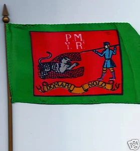 Rifles Dominari Nolo 1st Penn 4 pulgadas x 6 pulgadas bandera en un poste NUEVO RARO - Imagen 1 de 2