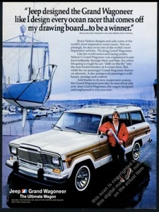 1985 Jeep Grand Wagoneer Yacht Designer Bruce Nelson Foto Vintage Print Ad - Bild 1 von 7