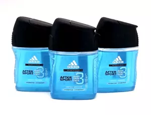 3 Pack Adidas After Sport 3-in-1 Shower Gel + Shampoo + Face Wash 3.4 fl oz each - Picture 1 of 1