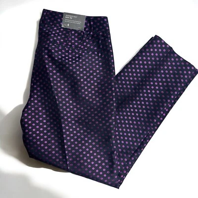 Pantalones J Crew para mujer 4 skimmer tobillo calce urbano varios puntos elásticos carrera informales Foto 1 de 4
