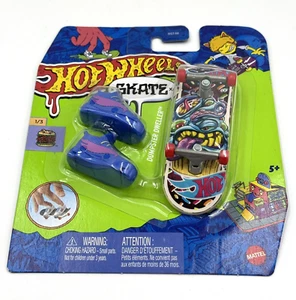 Mattel Hot Wheels Skate Dumpster Dweller Fingerboard mit Schuhe Skateboard NEU - Bild 1 von 2
