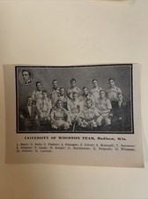 University of Wisconsin Badgers 1909 Baseball Team Picture