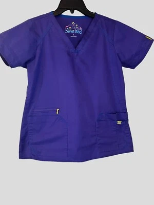 Camisa Médica Púrpura Wonder Wink Flex para Mujer Talla Pequeña - Multi Bolsillo Foto 1 de 4