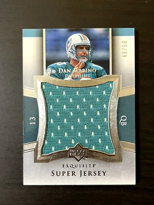 Dan Marino 2005 Exquisite Collection Super Jersey /50 #SJ-DM1 GU Relic SSP HOF - Image 1 of 2