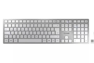 Cherry DW 9100 Slim Tastatur Wireless Bluetooth USB Akku QWERTZ leise Office PC - Bild 1 von 5