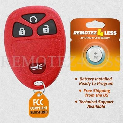 Remote for 2007 2008 2009 2010 2011 2012 2013 GMC Sierra 1500 2500 3500 Red Foto 1 de 4