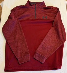 Under Armour 1/4 Zip Pullover - Red - Size L - Very Good to Great Condition! - Picture 1 of 4