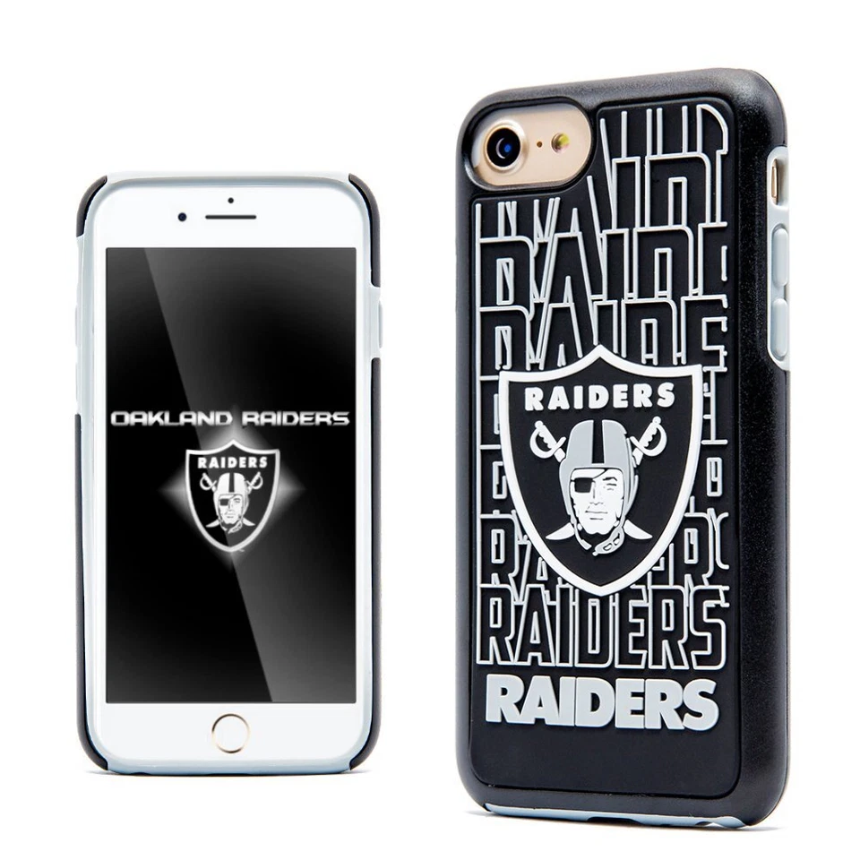 FOCO NFL Las Vegas Raiders Repeat Case for iPhone SE (2020), (22), 8 & 7 (4.7") - Image 1 of 1