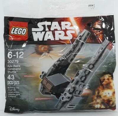 New Factory Sealed Lego Star Wars Kylo Rens Command Shuttle Set 30279 Polybag - Image 1 of 2