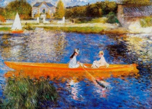 Pierre-Auguste Renoir Signed Oil Painting on Canvas 16x24 in Impressionism .. - Picture 1 of 3