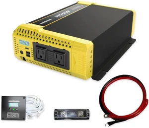 Krieger 1100 Watt 12V a 110v Inverter onda sinusoidale pura doppia presa AC e USB - Foto 1 di 5
