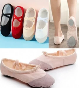 Ballettschläppchen Gymnastikschuhe Tanzschuche Turnschläppchen Gr.22 bis 44 - Bild 1 von 8