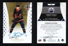 2020-21 Upper Deck Ultimate Collection Gold Auto /15 Connor McDavid #32 Auto