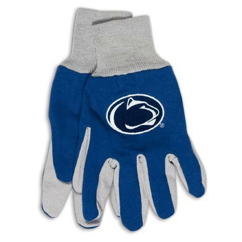 Penn State Nittany Lions Two Tone Gloves - Adult Size [NEW] NCAA Work Glove Cold Cover