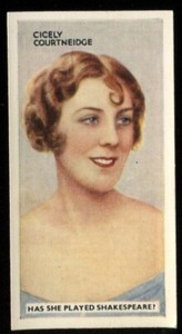 Tobacco Card, Godfrey Phillips, IN THE PUBLIC EYE, 1935, Cicely Courtneidge, #44