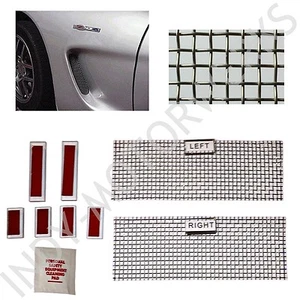 C5 CORVETTE SIDE COVE INSERTOS PANTALLA MALLA TEJIDA KIT 97-04 INCLUYE AMBOS LADOS - Imagen 1 de 2
