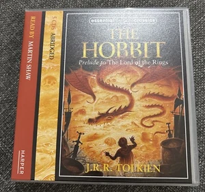 The Hobbit JRR Tolkien Audiobook Read By Martin Shaw 5 CD's - Picture 1 of 3