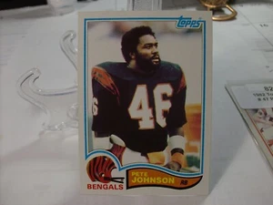 1982 Topps Football #47 - Pete Johnson - Cincinnati Bengals  82-019 - Picture 1 of 2