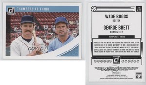2018 Panini Donruss Multiplayer Horizontal George Brett Wade Boggs #219 HOF