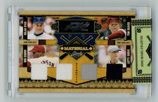 2008 Donruss Prime Cuts Ryan, Seaver, Grove, Gibson Game Used Jersey Card 4/5