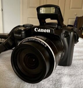 Canon PowerShot SX500 IS 16.0MP Digital Camera w/Bag
