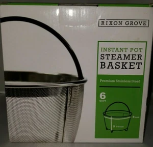 Instant pot steamer basket 6 quart qt stainless steel New Rixon Pressure Cooker - Picture 1 of 6