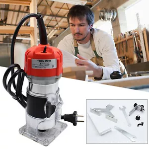 Elektrische Oberfräse Einhandfräse Trimmer Holz Router Handfräse Fräsmaschine DE - Bild 1 von 19
