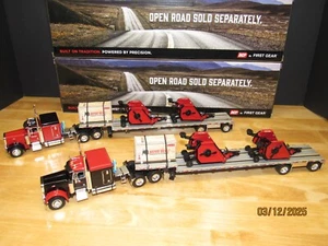 DCP BUSH HOG PETERBILT 379 W/ 63" FLAT TOP  SLEEPER & TRANSCRAFT STEP DECK SET - Picture 1 of 24