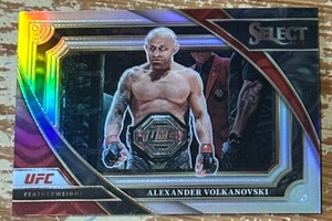 2023 Panini Select UFC Alexander Volkanovski Silver Parallel Mezzanine Card!!