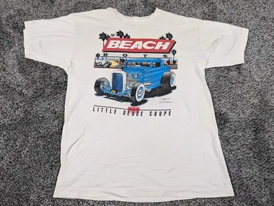Vintage Beach Boys Shirt Mens Large Little Deuce Coupe 1994 Brockum USA Made - Image 1 of 4