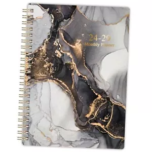 Spiral Bound, 8.5 x 6.4 8.5" x 6.4" 5 Year Monthly Planner/Calendar 2024-2029 - Picture 1 of 7
